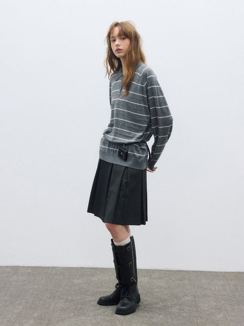 Breezelane Wool Stripe Top